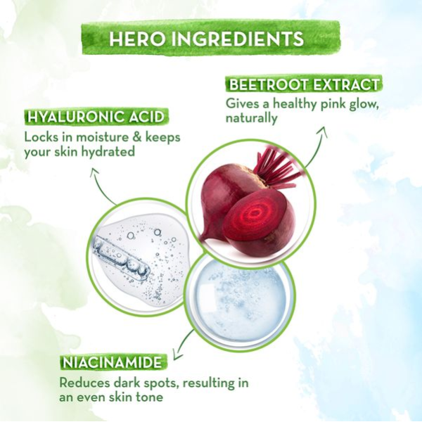 Mamaearth Beetroot Daily Glow Face Cream With Beetroot & Hyaluronic Acid - 80g|Gives Hydrated Pink Glow 