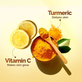 Mamaearth Vitamin C Daily Glow Sunscreen SPF 50 PA++++ with Vitamin C & Turmeric - 80g