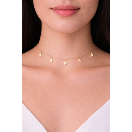 Star Charm Necklace – 14K Gold Finish