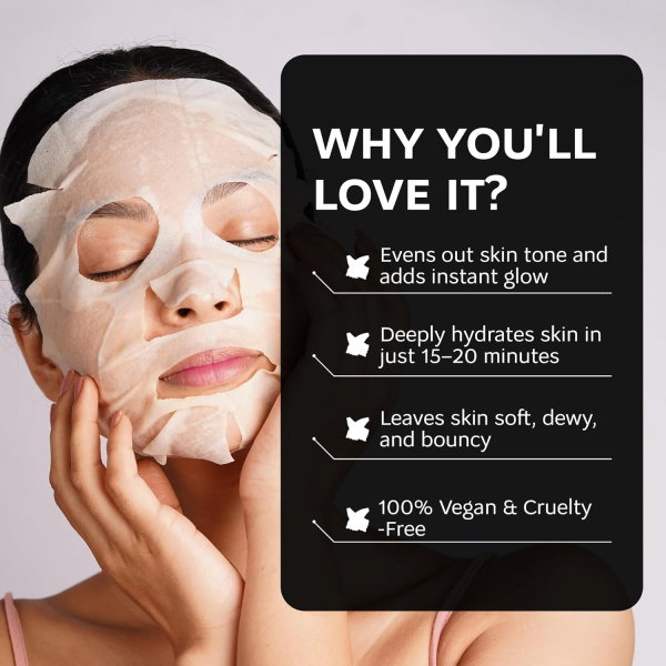 DunaMiss Hyaluronic Acid Peptide Sheet Mask – Deep Hydration Face Mask