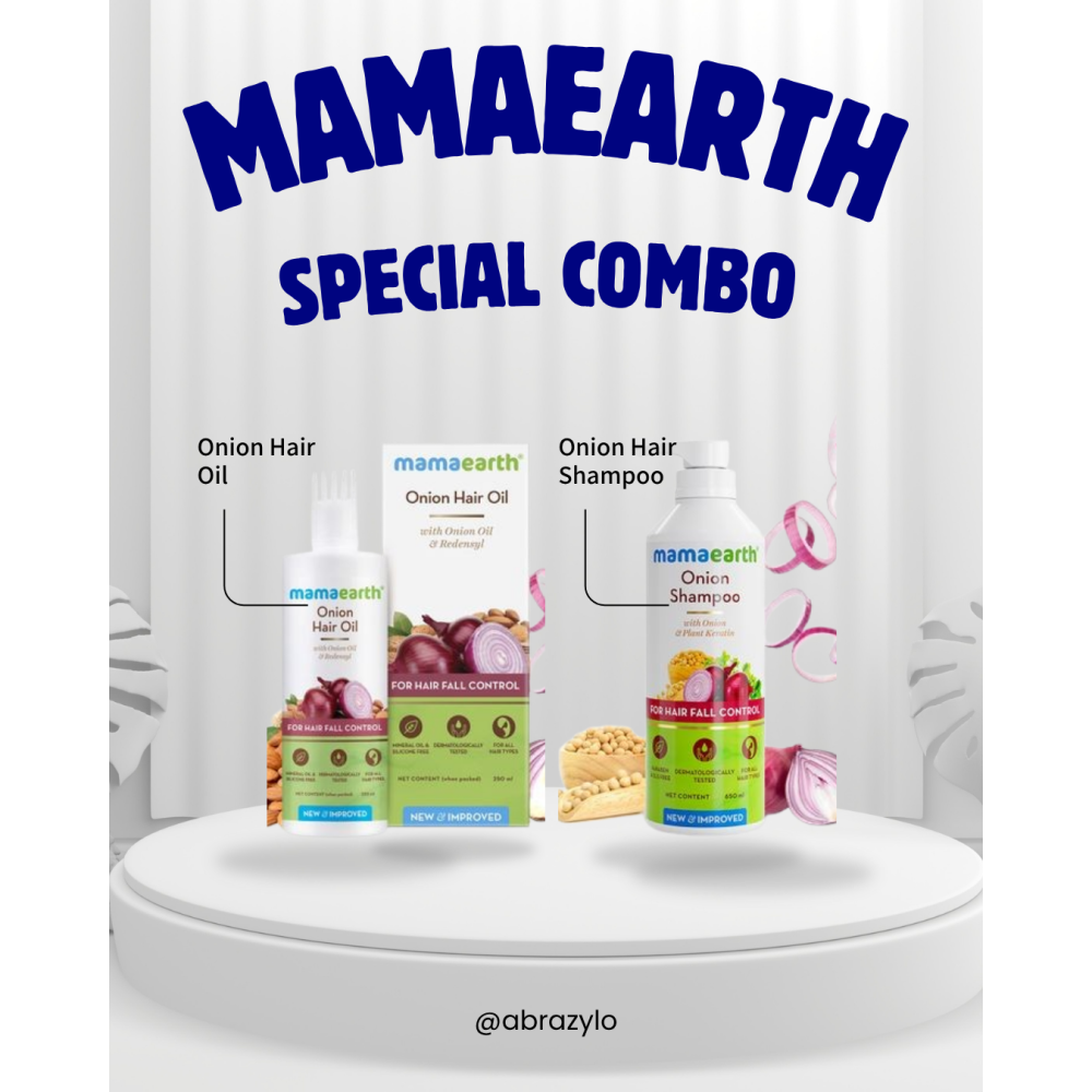 Mamaearth Onion Hair Oil & Shampoo Special Combo
