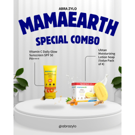 Mamaearth Vitamin C Sunscreen SPF 50 PA++++ + Ubtan Soap Com..