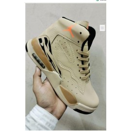 Premium High-Top Athletic Sneaker - Cream/Beige