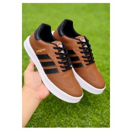 Men’s Brown Casual Lace-Up Sneakers