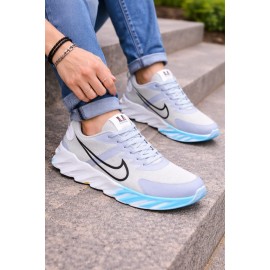 Men’s Lightweight Running & Walking Shoes – Grey Blue