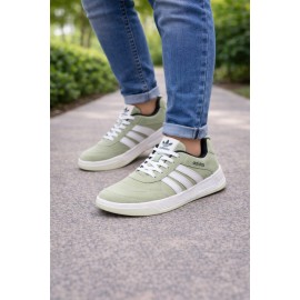 Adidas Classic Low-Top Sneakers - Sage Green Men's Casual Shoes