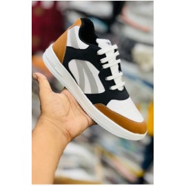 Multi-Color Retro Low-Top Sneakers