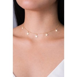 Star Charm Necklace – 14K Gold Finish