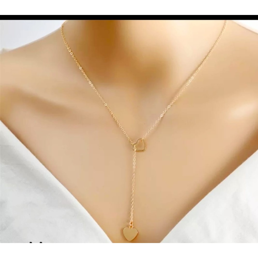 lariat-style heart necklace