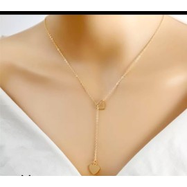 lariat-style heart necklace