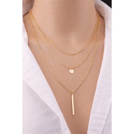 Multi-Layer Gold-Tone Chain Necklace