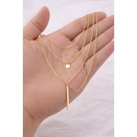 Multi-Layer Gold-Tone Chain Necklace