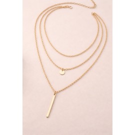 Multi-Layer Gold-Tone Chain Necklace