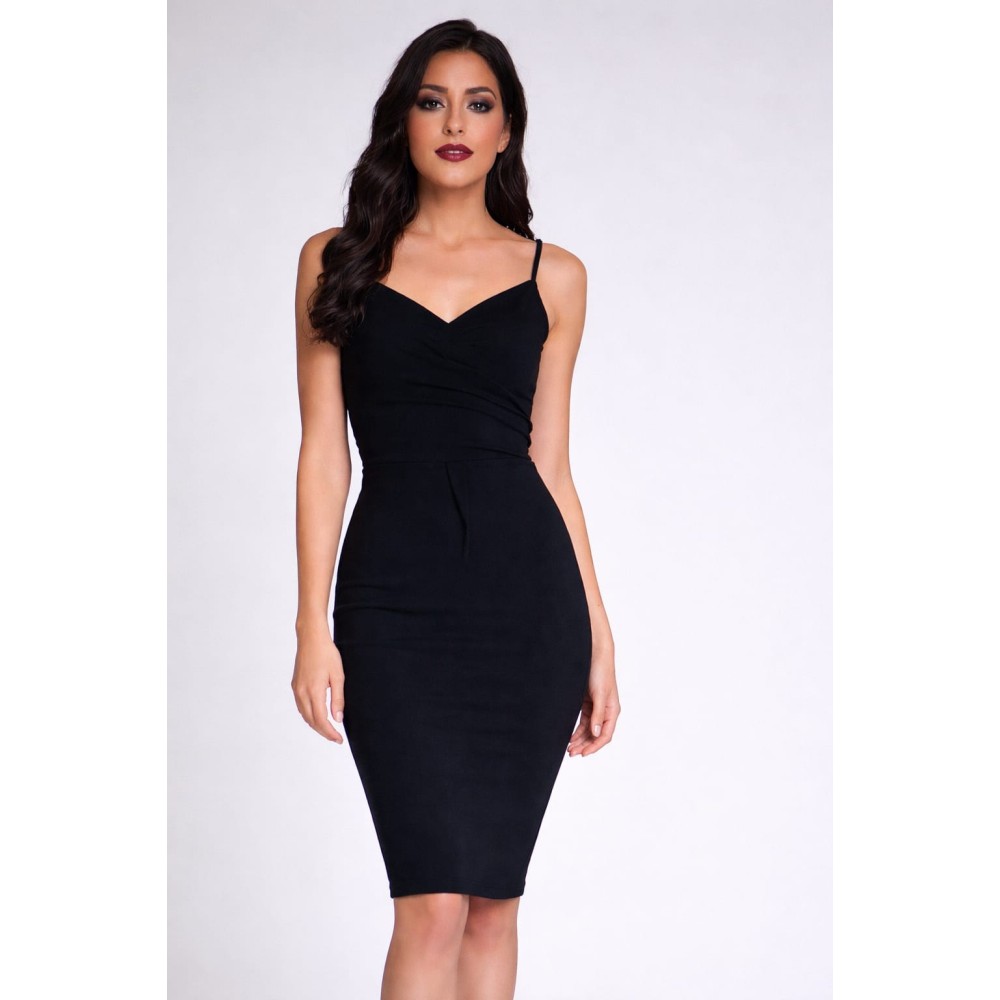 classic black bodycon dress
