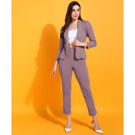 Women's 2-Piece Sky Blue Blazer Suit Set