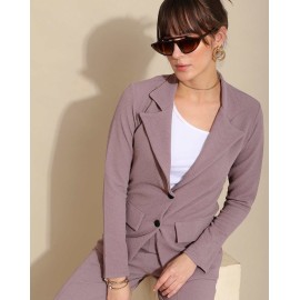 Women's 2-Piece Mauve/Dusty Rose Blazer Suit Set