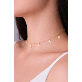 Star Charm Necklace – 14K Gold Finish