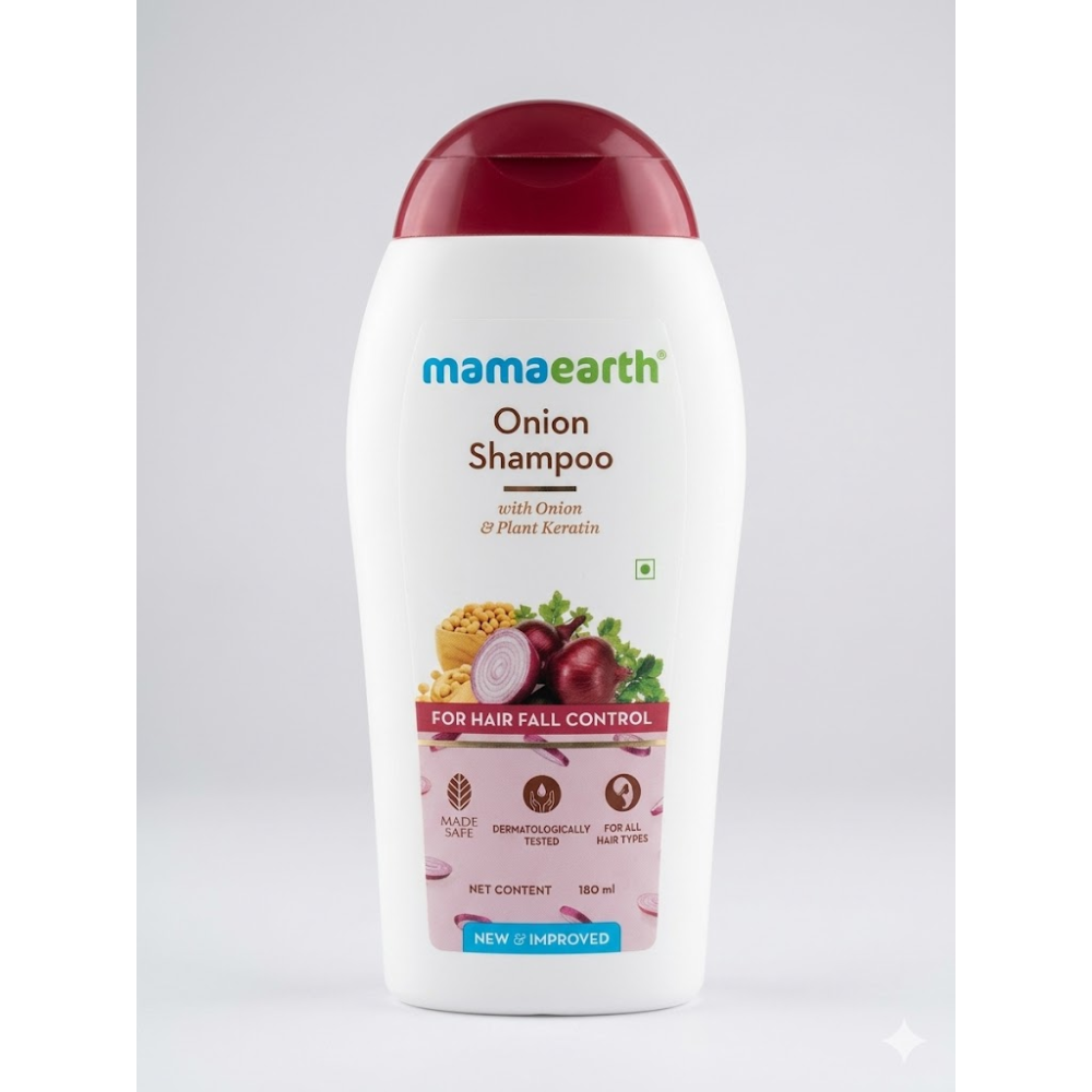 Mamaearth Onion Shampoo for Hair Growth & Dandruff Control