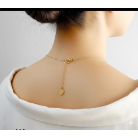 lariat-style heart necklace