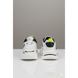 Men’s Lightweight Fashion Sneakers – White & Black