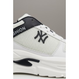 Men’s Lightweight Fashion Sneakers – White & Black