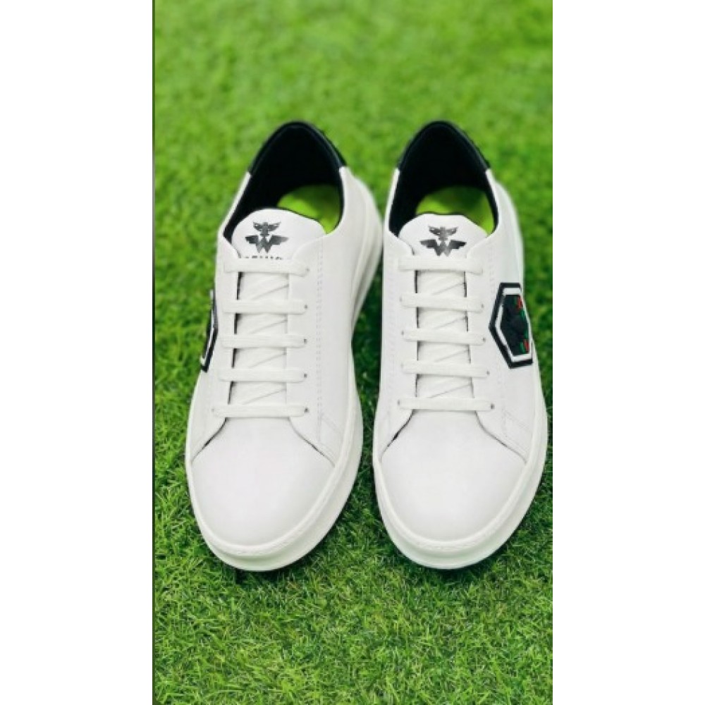 Men’s Premium White Casual Sneakers