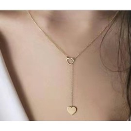 lariat-style heart necklace