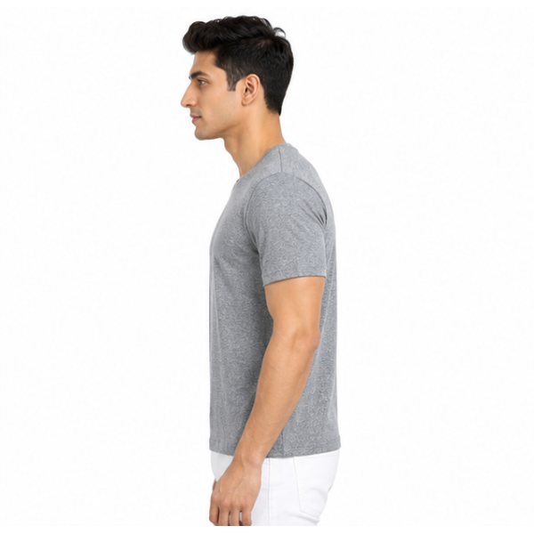 Biowash Premium Ultra Fine Cotton Crewneck Tees - greay t shirt