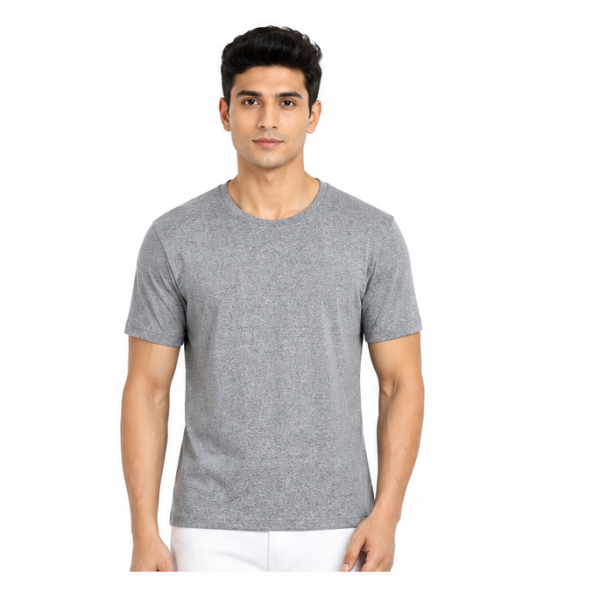 Biowash Premium Ultra Fine Cotton Crewneck Tees - greay t shirt