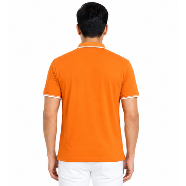 Primo Knit Dotcell Polo T-Shirt - Orange