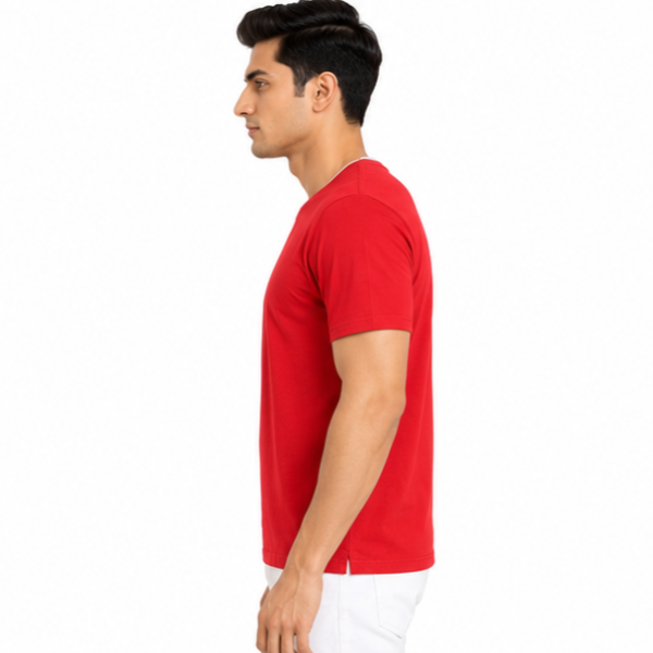 Biowash Premium Ultra Fine Cotton Crewneck Tees - Red t shirt