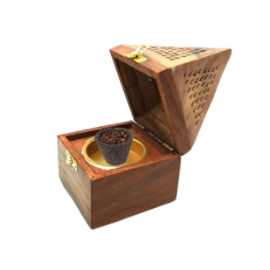 Signamio Wooden Dhoop Cup Stand Holder