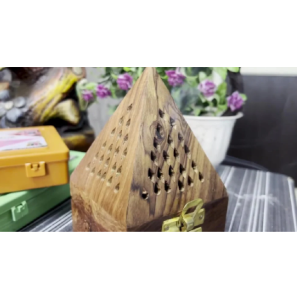 Signamio Wooden Dhoop Cup Stand Holder