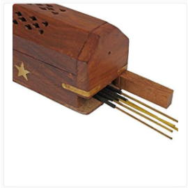 Wooden Pyramid Incense Box Fragrance Stand Holder Agarbati