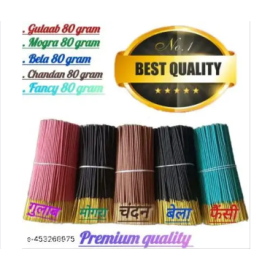 Nandita Bamboo Acharya Lavender Incense Sticks (25.4 cm, 50 Grams, Brown)