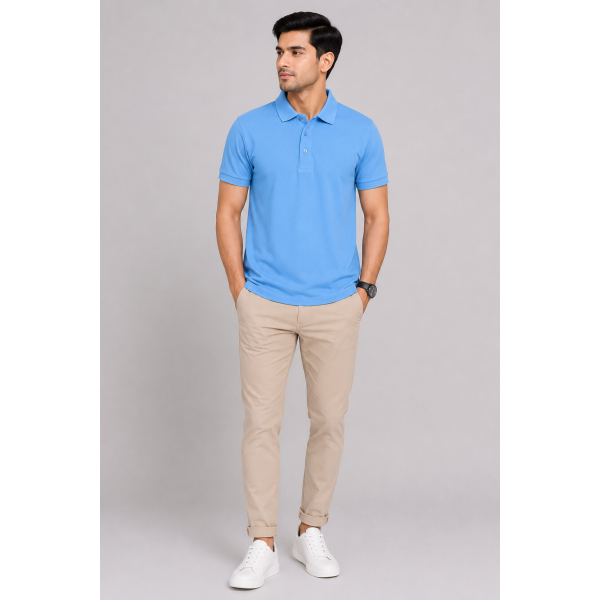 Aeropiq Polo Tees Combo Pack of 3 – Bottle Green, Sky Blue & Maroon
