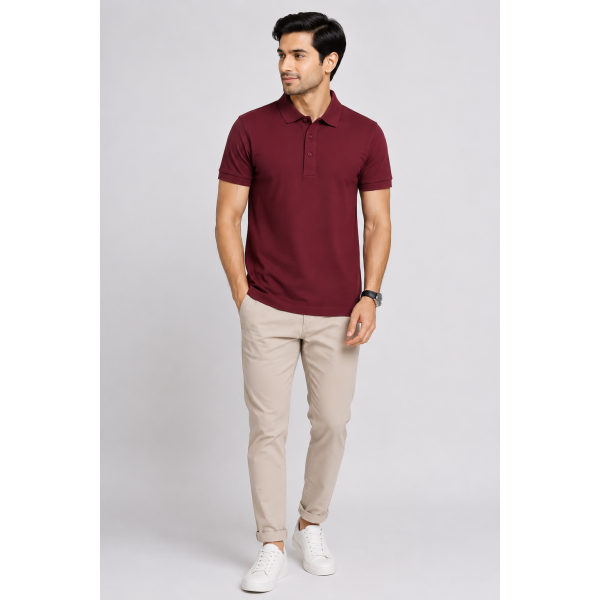 Aeropiq Polo Tees Combo Pack of 3 – Bottle Green, Sky Blue & Maroon
