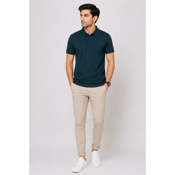 Aeropiq Polo Tees Combo Pack of 3 – Bottle Green, Sky Blue & Maroon