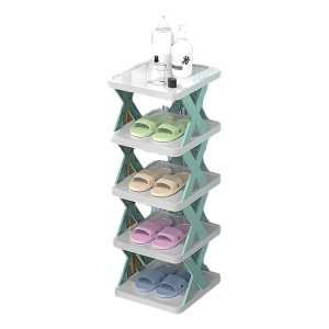 5-Layer Stackable Shoe Rack – Durable Plastic Shoe..