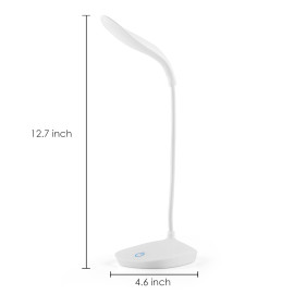 Rechargeable Battery-Operated Desk Lamp – 3-Level Brightness LED Study Light with Touch Control & Eye-Caring Design