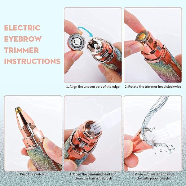 2-in-1 Facial Hair and Eyebrow Trimmer