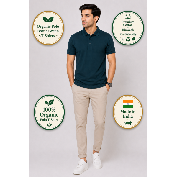 Aeropiq Polo Tees - Bottle Green t shirt