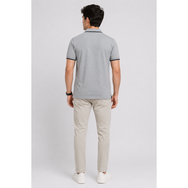 Ecoblend Polo Tees - Grey Melange t shirt 