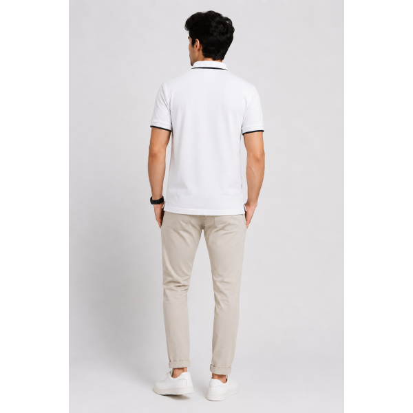 Ecoblend Polo Tees White - Medium t shirt