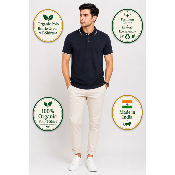 Ecoblend Polo Tees - Black t shirt