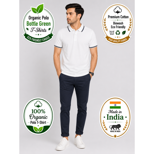 Primo Knit Dotcell Polo T-shirt WHITE