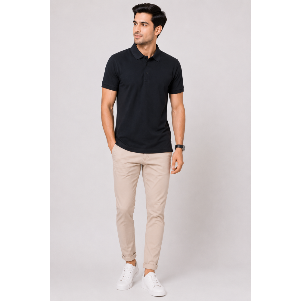 Aeropiq Polo Tees - Black t shirt
