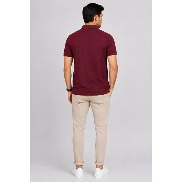 Aeropiq Polo Tees - Maroon -t shirt