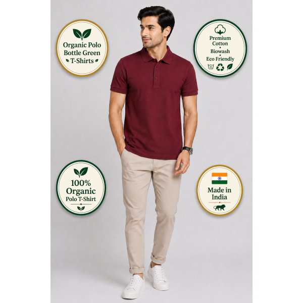 Aeropiq Polo Tees - Maroon -t shirt