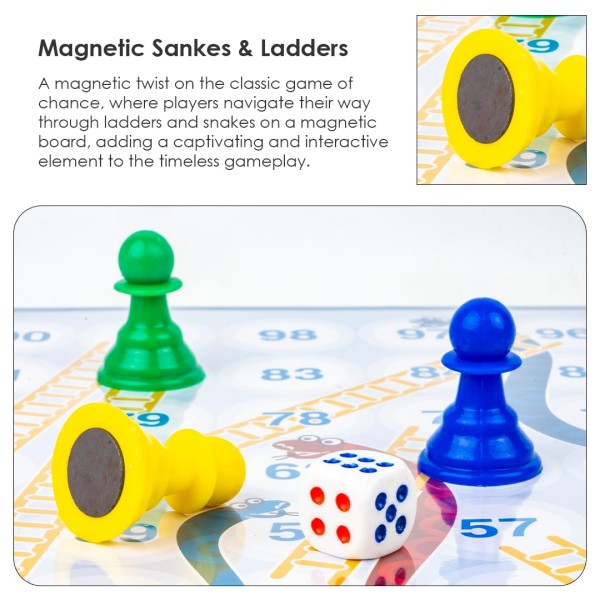 Ratna's Magnetic Snakes and Ladders with Ludo
